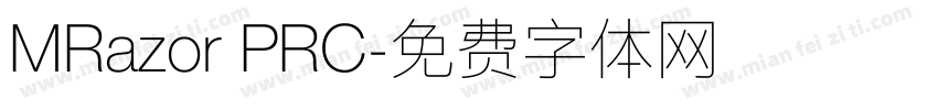 MRazor PRC字体转换